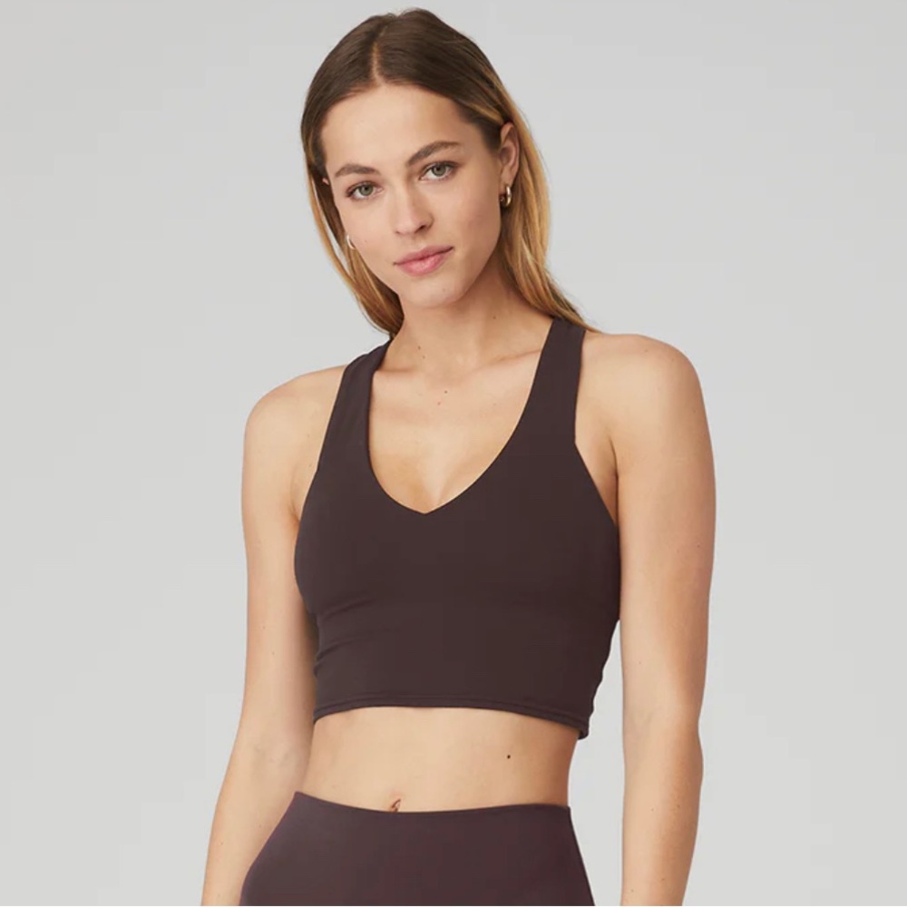 ALO Yoga Airbrush Real Bra Tank Raisin